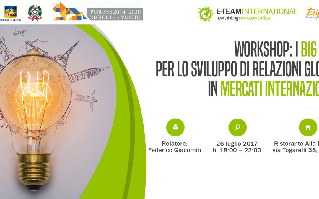 Workshop gratuito: L’impresa futura tra internazionalizzazione e innovazione