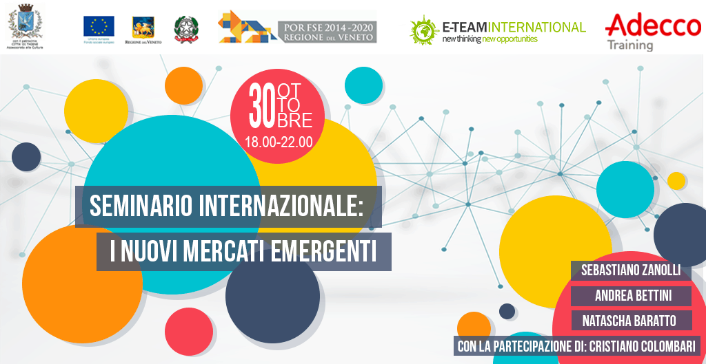 Comunicato Stampa “Seminario Internazionale: I nuovi mercati emergenti”